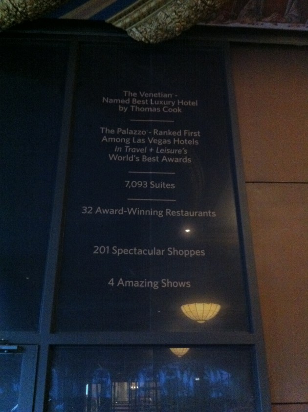 Facts about The Venetian