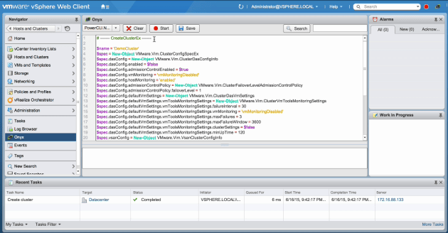 Onyx for the Web Client screen shot
